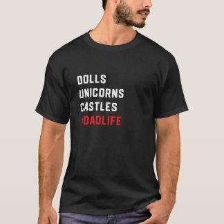 Camiseta Pai Engraçado de Meninas Homens do Dia do Pai de F