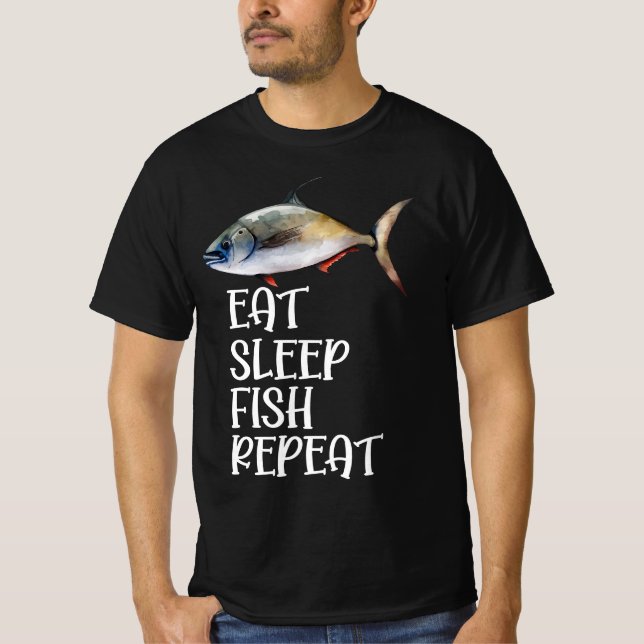 Camiseta Pai Engraçado de Pesca Pai (Frente)