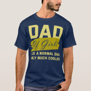 Camiseta Pai Engraçado De Raparigas Padre Cooler Filhas Apa