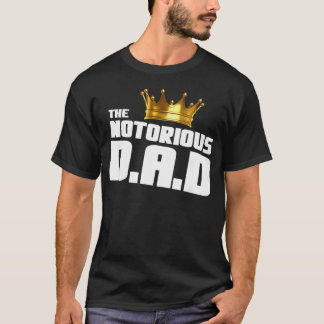 Camiseta Pai engraçado do Hip Hop Old School Notorious no D
