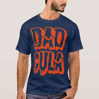Camiseta Pai Engraçado Dracula Monster Costume Halloween