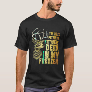 Camiseta Pai Engraçado Estou na Malhação Deer Freezer Hun