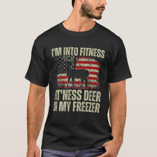 Camiseta Pai Engraçado Estou na Malhação Deer Freezer Hun