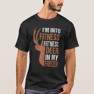 Camiseta Pai Engraçado Estou na Malhação Deer Freezer Hun