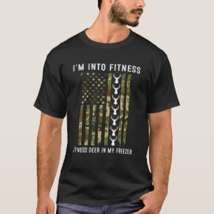 Camiseta Pai Engraçado Estou na Malhação Deer Freezer Hun