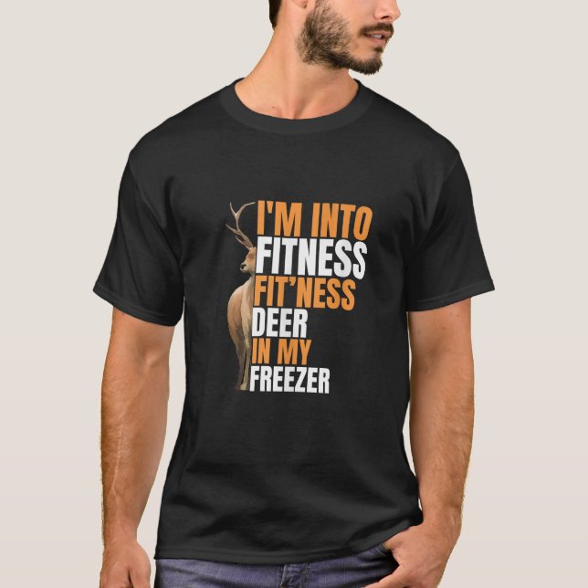 Camiseta Pai Engraçado Estou na Malhação Deer Freezer Hun (Frente)