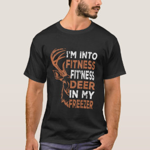 Camiseta Pai Engraçado Estou na Malhação Deer Freezer Hun