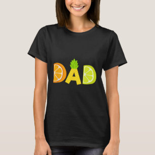 Camiseta Pai Engraçado Fruitarista Festa Verão Fruta Padre