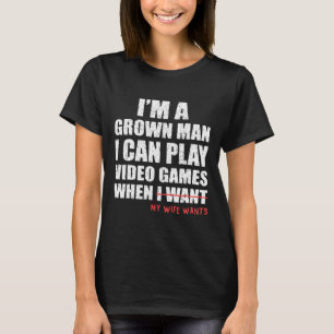 Camiseta Pai engraçado jogador Eu posso jogar videogames qu
