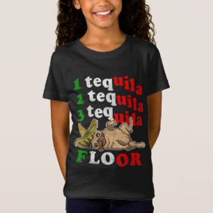 Camiseta Pai Engraçado Presente 1 2 3 Tequila Floo