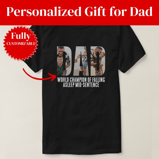 Camiseta Pai Engraçado que Dorme (Funny Fall Asleep Dad T-Shirt
)