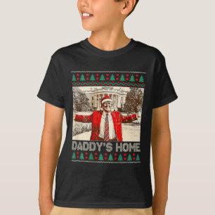 Camiseta Pai Engraçado Trump Horário de Natal Pajam