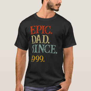 Camiseta Pai Épico Do dia de os pais Desde 1999 Pai Gra