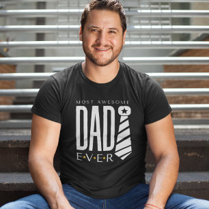 Camiseta Pai Escuro Mais Incrível Do Mundo Dia de os pais C