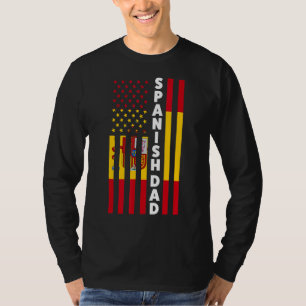 Camiseta Pai Espanhola de Espanha Pai de pintura