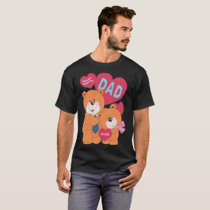 Camiseta Pai especial Urso Dia de os pais das Ursos Filhas