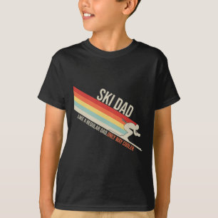 Camiseta Pai Esquiador Engraçado Esqui Inverno