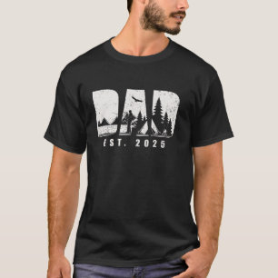 Camiseta Pai Est 2025 Pai De Acampamento Para Ser Novo Pai