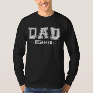 Camiseta Pai Est 2025 Promovido Ao Novo papai Pai Primeiro