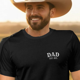 Camiseta Pai Est 2025  Texto em Negrito 