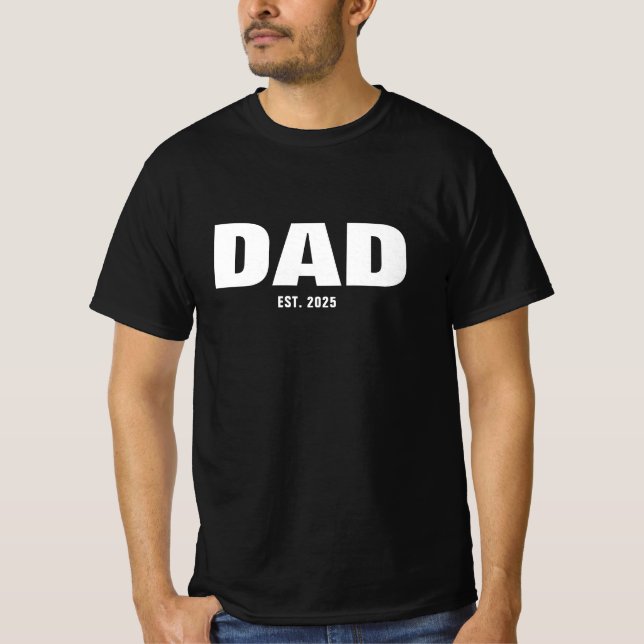 Camiseta Pai Estabeleceu Novo Presente de Pai (Frente)