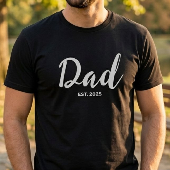 Camiseta Pai Estabeleceu Novo Presente de Pai  (Criador carregado)