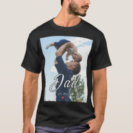 Camiseta Pai Estabeleceu Roteiro Divertido Foto Coração Pre