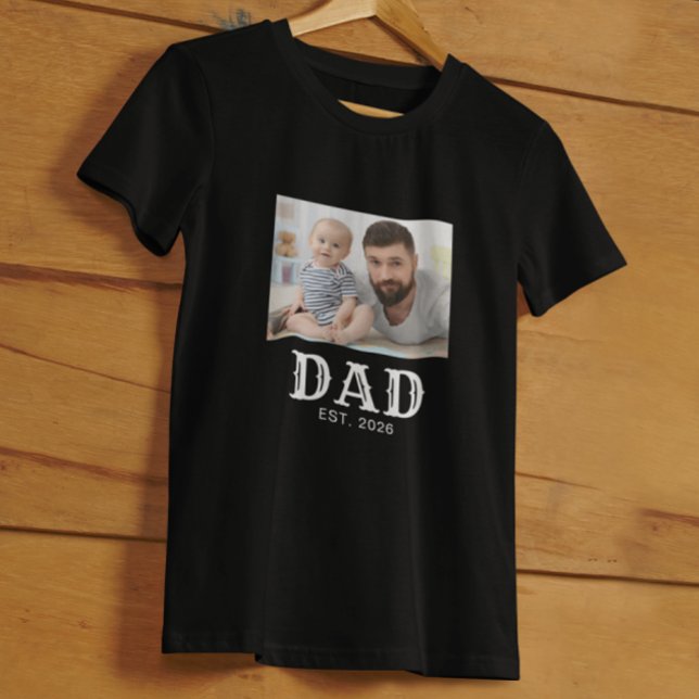 Camiseta Pai Estabeleceu Tipografia Foto (Criador carregado)