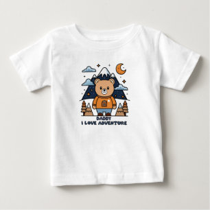 CAMISETA PAI EU AMO AVENTURA T SHIRT PARA BEBÊ