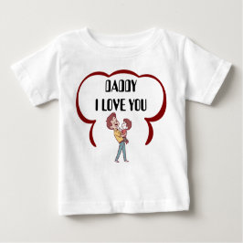 Camiseta Pai Eu Te Amo Cartoon Amor
