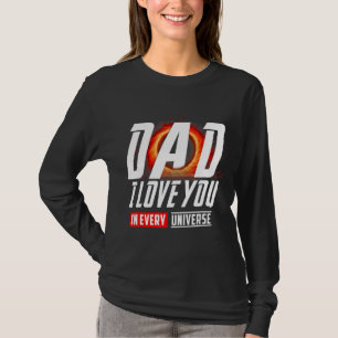 Camiseta Pai Eu Te Amo Em Cada Dia de os pais Universo 1