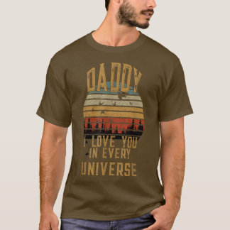 Camiseta Pai Eu Te Amo Em Cada Universo Vintage Padre