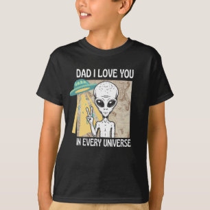 Camiseta Pai eu te amo em todo o universo
