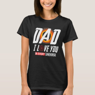 Camiseta Pai Eu Te Amo Em Todos Os Pais Universos Pais Gra