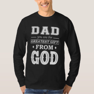Camiseta Pai Eu Te Amo Mais de Deus Feliz Dia dos Pais