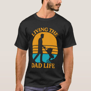 Camiseta Pai expectante VIVENDO A VIDA DE PAIS Engraçado Fu