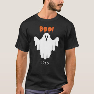 Camiseta Pai Fantasma Bonito do Boo Halloween