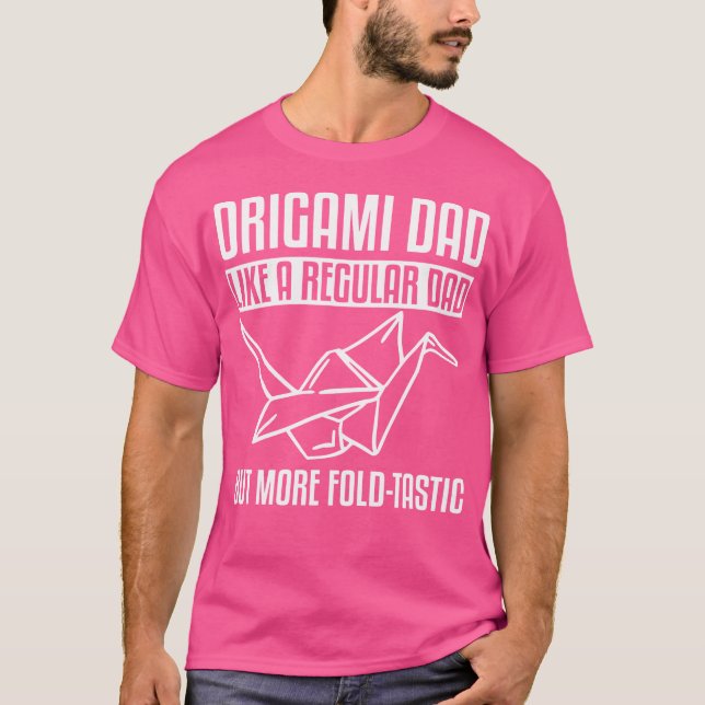 Camiseta Pai Fantástico de Origami (Frente)