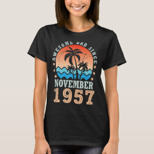Camiseta Pai Fantástico Desde novembro de 1957 Feliz Aniver