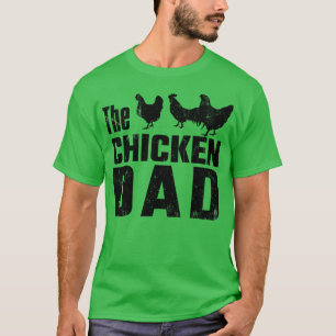 Camiseta Pai Farmer de Galinhas Diversão do Lover de Galinh