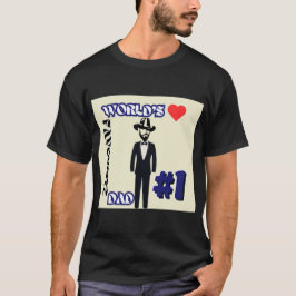 Camiseta Pai favorito nº 1 Capa curta negra