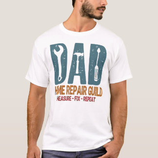 Camiseta Pai Faz-tudo Guilda de Reparo Doméstico Ferramenta