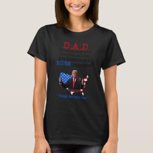 Camiseta Pai Feliz Dia de os pais Não importa como a vida d