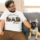 Camiseta Pai Feliz Do Modelo De Foto Do Cão<br><div class="desc">Este design pode ser personalizado escolhendo a opção Editar Design. Você também pode transferir para outros itens. Entre em contato comigo em colorflowcreations@gmail.com ou use a opção de bate-papo no topo da página se você quiser ter este design em outro produto ou precisar de assistência com este design. Veja mais...</div>