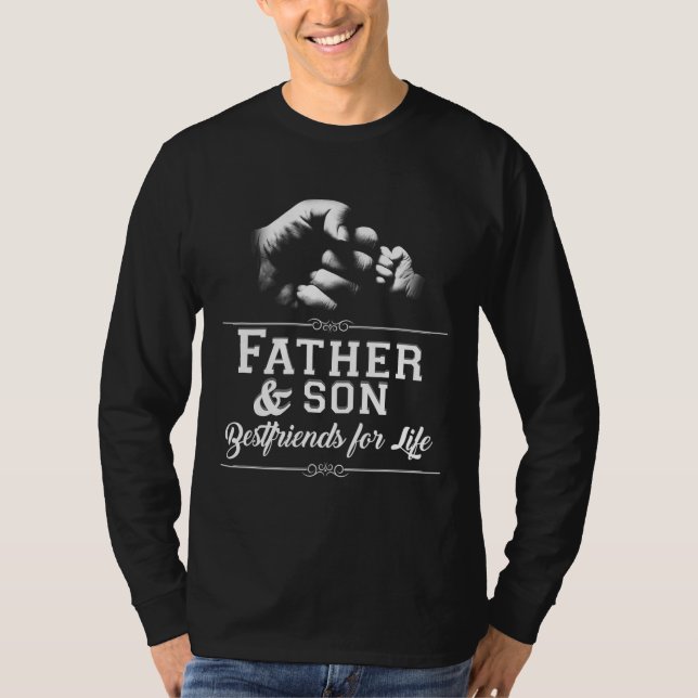 Camiseta Pai Filho Amigos Fist Bump Pai Família (Frente)