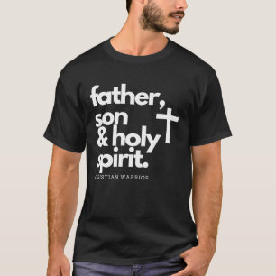 Camiseta Pai, Filho e Espírito Santo - Guerreiro Jesus Cruz