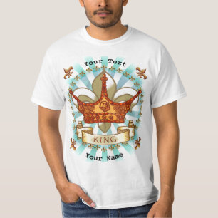Camiseta Pai Fleur De Lis Crown King