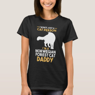 Camiseta Pai Florestal Norueguês do Proprietário do Gato de