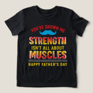 Camiseta "Pai: força silenciosa, alto impacto"