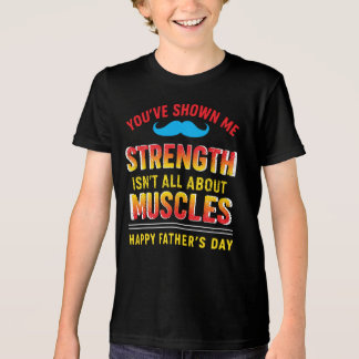 Camiseta "Pai: força silenciosa, alto impacto"